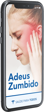 Celular com o ebook Guia Adeus Zumbido